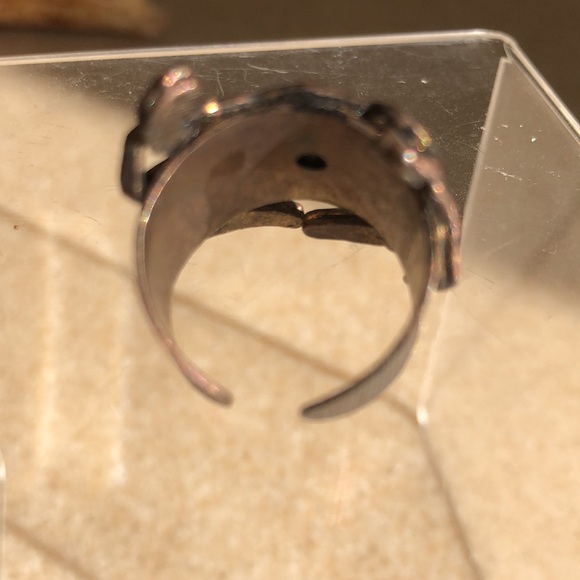 Vintage 1960’s Zodiac Horoscope Cancer Sign Crab unisex Metal Ring - Picture 5 of 16